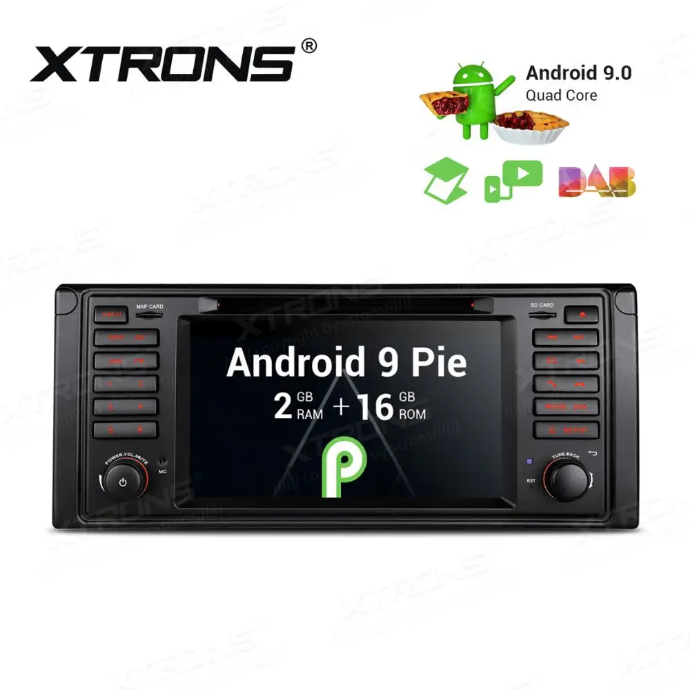 Clearance 7" Android 9.0 Pie OS Car DVD Multimedia Navigation GPS Radio for BMW E39 M5 1999-2003 & BMW E39 1995-2003 & BMW E38 1994-2001 2