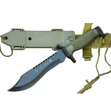 DuoClang джунгли военный Военный нож 440HC стальное лезвие ABS Ручка спасательная Утилита открытый кемпинг ножи