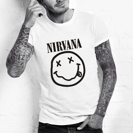 camiseta nirvana blanca