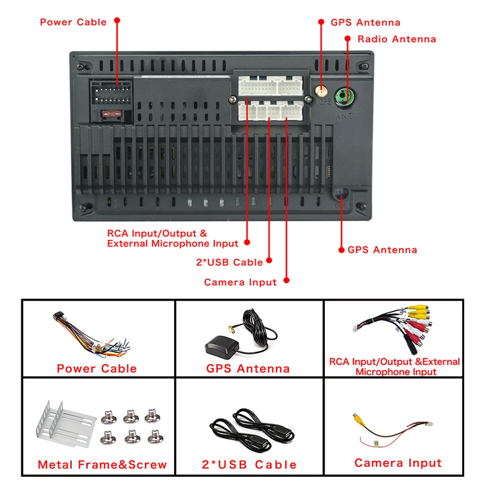 Продажа 2Din Android 8,1 четырехъядерный DDR2G 32G автомобильный Радио Мультимедиа Видео плеер Зеркало Ссылка Универсальный Wifi Bluetooth Авто Стерео font b gps b font RDS