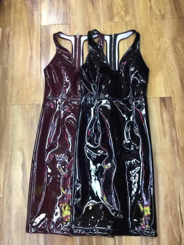 sexy-black-latex-pu-leather-dress-2017-women-summer-spaghetti-strap-celebrity-runway-club-party-dresses (3)