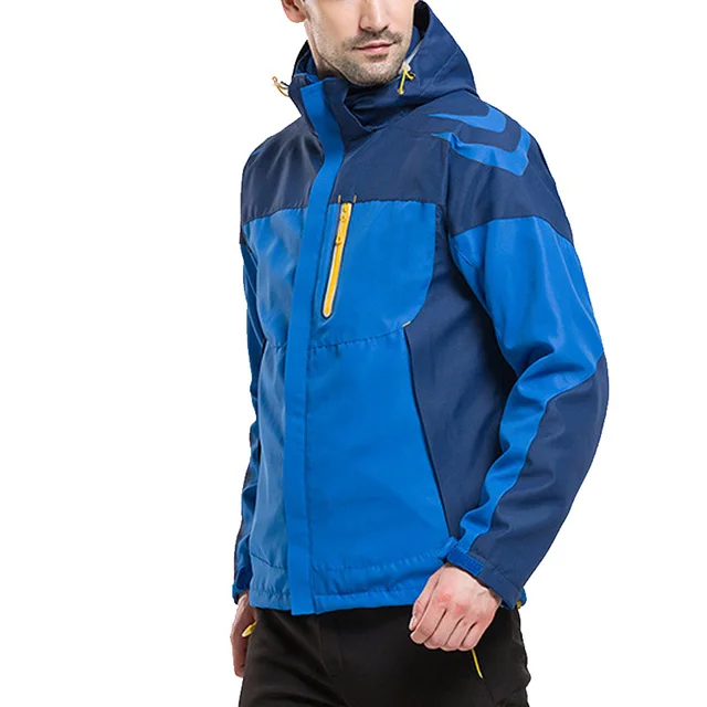 2017 Patchwork Thermal Camping Coat 2 Piece Thick Jacket Lovers