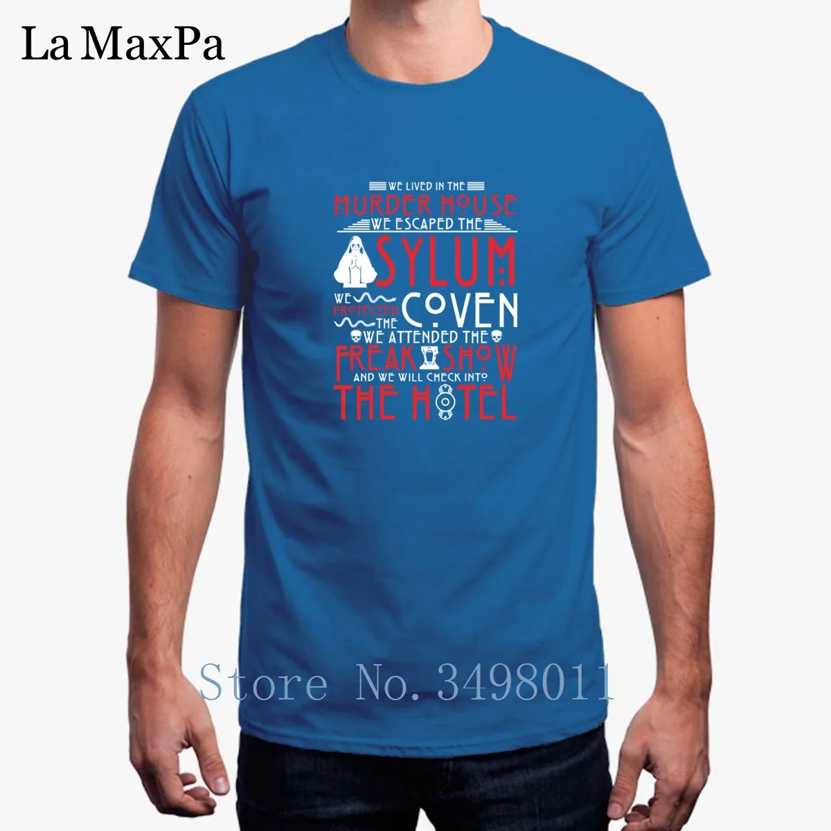 Футболка мужская с принтом Американская история ужасов мы живем в убийце|t shirts for