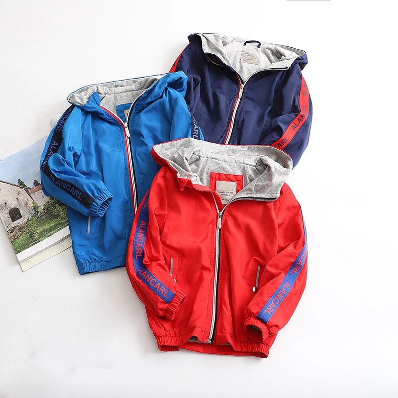 

IYEAL Autumn Spring Children Outerwear Cotton Hooded Kids Clothes Waterproof Windproof Baby Boys Jackets for 2-12 Years