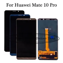 Розовый/черный/мокко Золотой/синий для huawei mate 10 Pro mate 10 pro ЖК-дисплей+ кодирующий преобразователь сенсорного экрана в сборе Замена