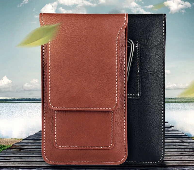 Hook Loop Clip Da Cintura Di Cuoio Cassa Del Telefono Mobile Per Huawei Compagno Di 20 Pro/Compagno Di 20 Rs Porsche Design