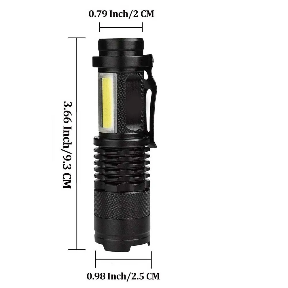 cob q5 LED mini linterna zoom focus Flashlight RF 5x 20000lm super brillante XPE 