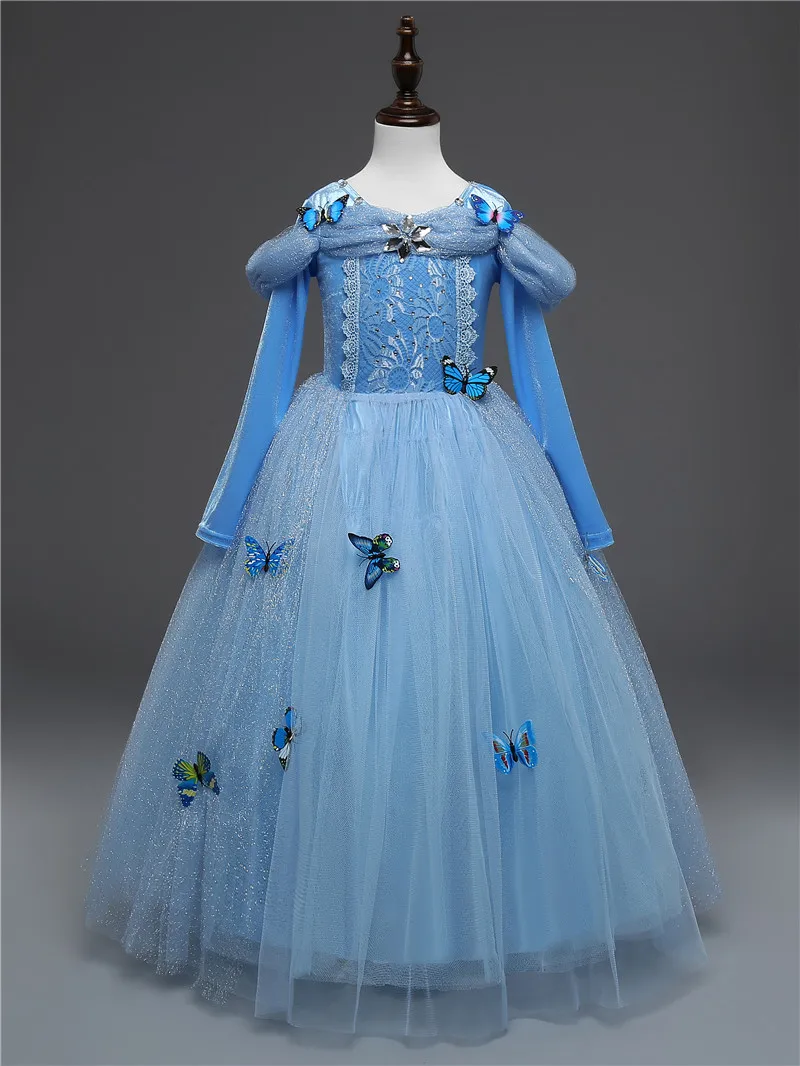 Маскарадный костюм принцессы «Красавица и Чудовище» для девочек от 4 до 10 лет Детское праздничное платье Детская одежда для девочек карнавальное платье Эльзы