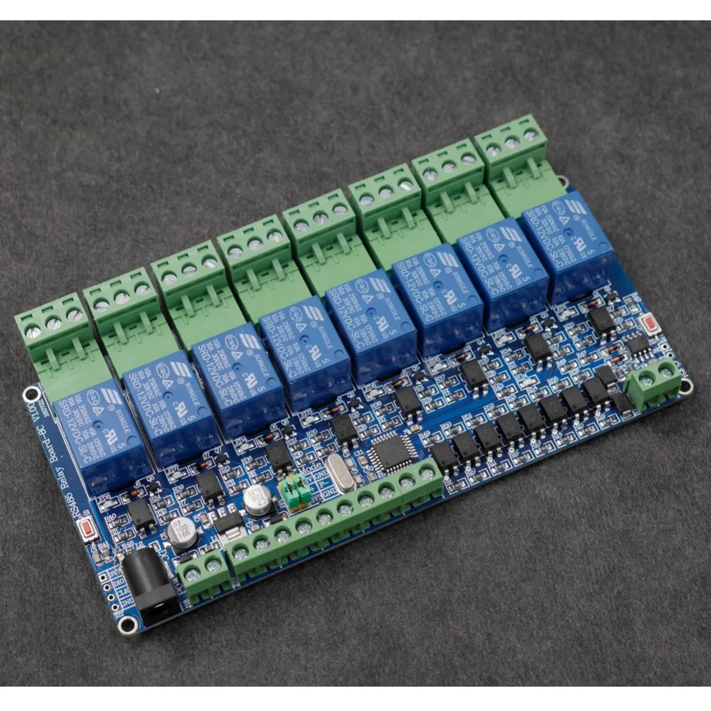 

8 relay module 8-CH MODBUS RTU RS485 Network expansion board RS485 TTL (Modbus RTU mode)