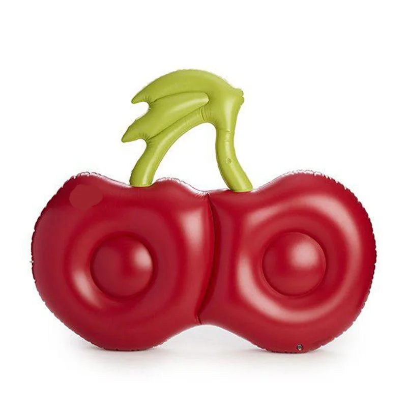 

Inflatable red cherry Fruits floating row Pool Swimming Ring swim circle Air Mattress water toys for child adult kid beach party