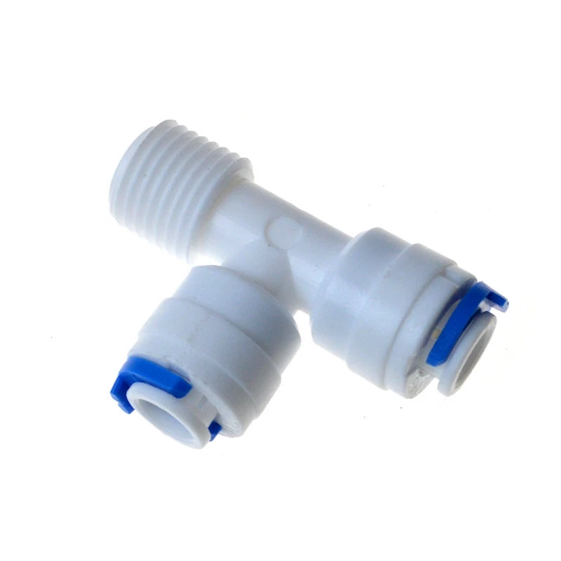 male TO tube OD Hose Type T Qucik Connection RO Water Connector Fittings Reverse Osmosis Aquarium System ST004 | Обустройство дома