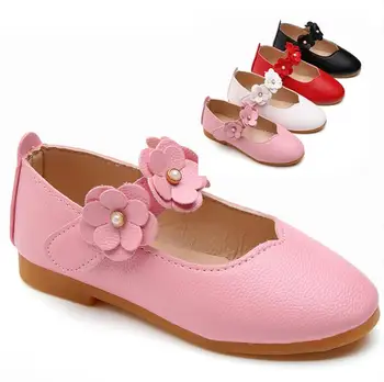 

Girls Leather Shoes for Kids Low Heeled Girls Casual Shoes Children Party Wedding Shoes Teenager Danding Shoes sapato infantil