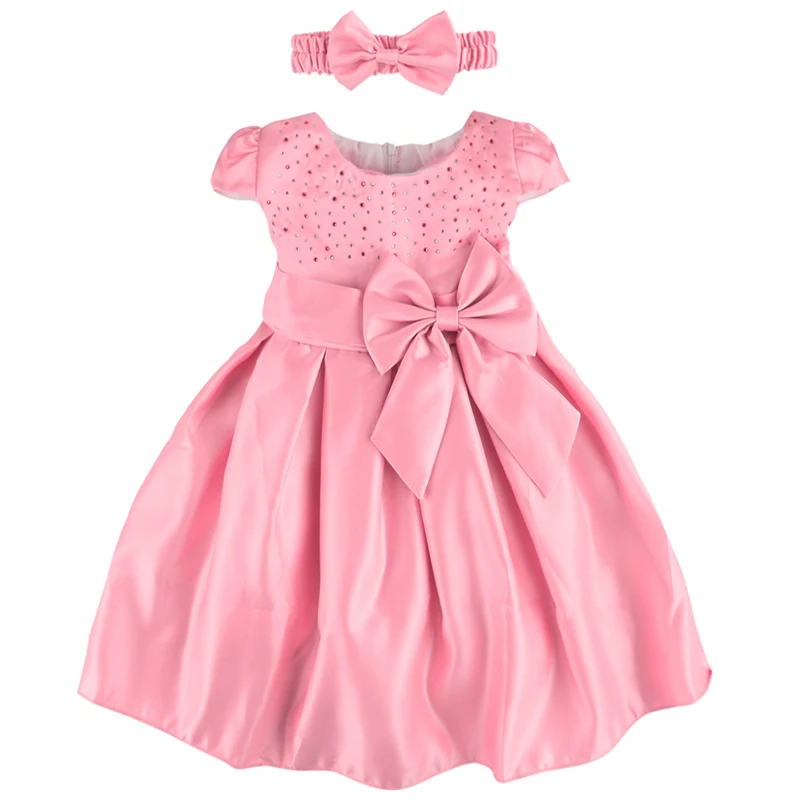 Baby Girl Princess Dress Cute Girls Ball Gown Newborn Baptism Gift