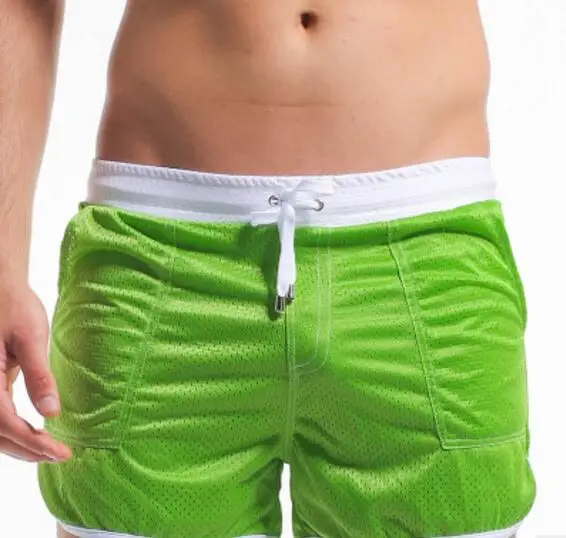 Breathable mesh Trunks men bathing suit men Swimsuits Boxer Swimwear Men Swim Suits Beach wear