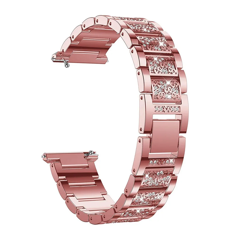 

SmartWatch Smart Watch Strap Smartband mi band Stainless Steel Diamond Bracelet Watches Replacement Band Straps For Fitbit Versa