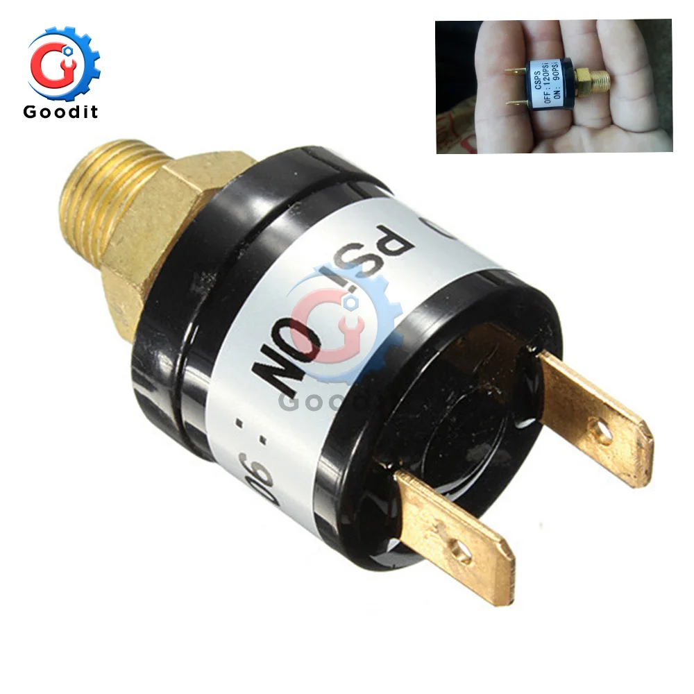 Nuovo 90 Psi -120 Psi Valvole Pressostato Acqua Interruttore Compressore Aria Valvola Di Controllo Pressione Valvola Heavy Duty
