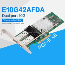 FANMI 10GBase PCI Express x8 82598 чип двухпортовый сетевой адаптер Ethernet E10G42AFDA, SFP не входит в комплект