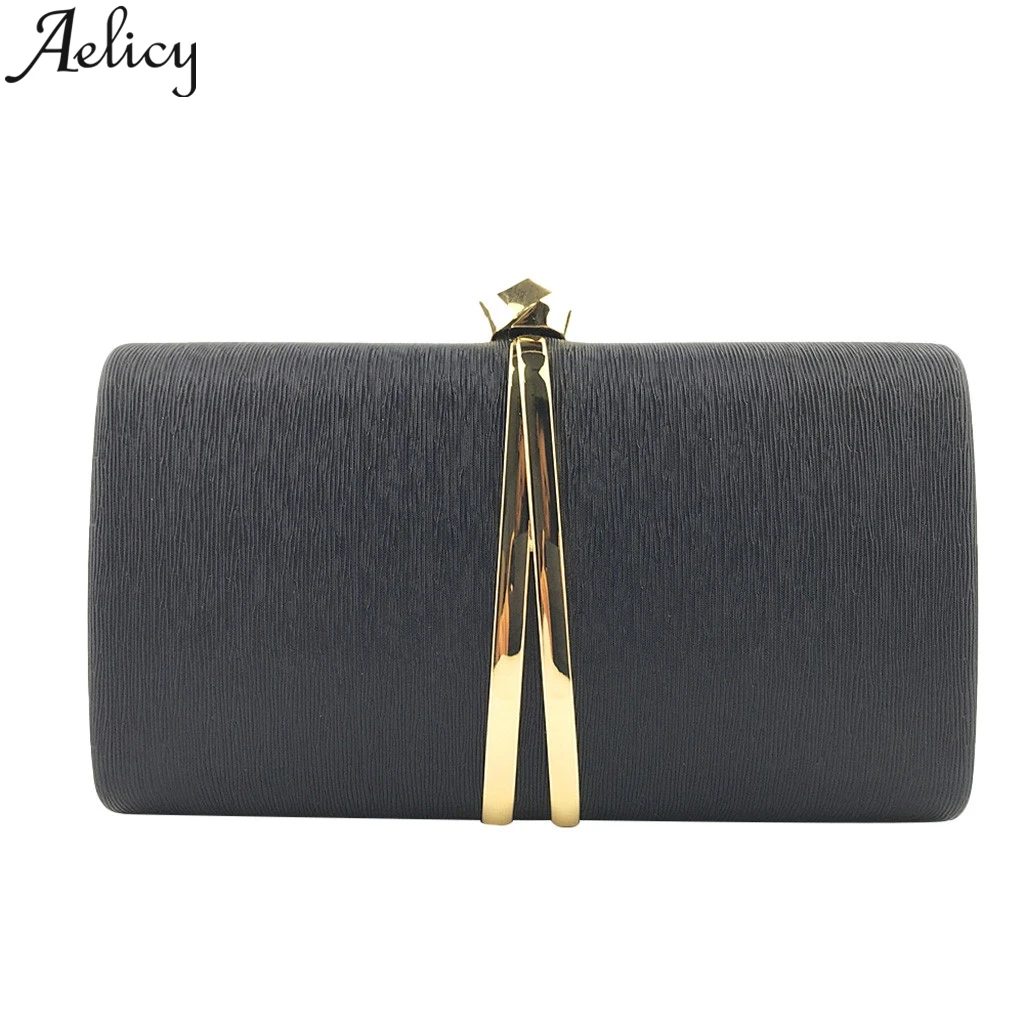 

Aelicy Solid Color Evening Bags Hand Grab Chain Clutch Bag Luxury Handbags Women Bag Designer Crossbody Bags For Women