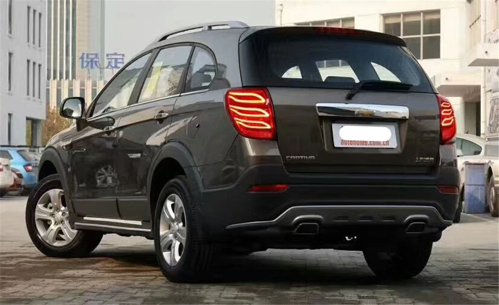 Поворотные автомобильные задние фонари для Chevrolet Captiva 2008- задние фонари светодиодный DRL ходовые огни Противотуманные фары с ангельскими глазками задняя парковка