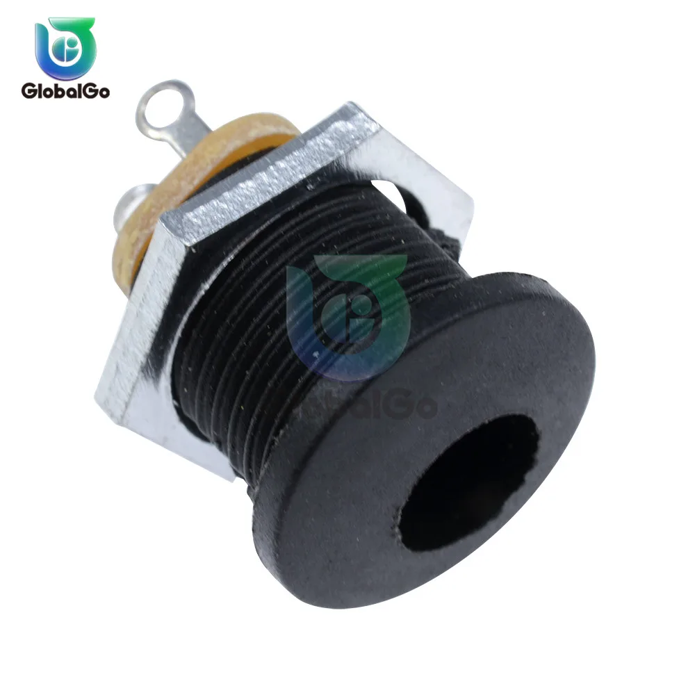 10pcs/Lot DC Power Socket Jack Female Connector Panel Mount DC-022 5.5 x 2.1mm Power Outlet Adapter Electrical Socket