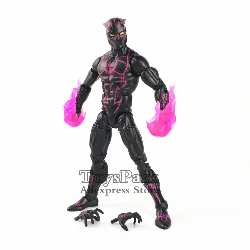 

Marvel Legends 6" 2018 Panther T'Chal Hero Action Figure Walmart Exclusive Purple Suit Fire Balls Ver Collectible Original