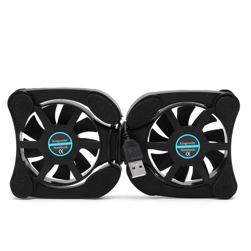 Foldable Cool Cooler Cooling USB Dual Fans Notebook Stand Fan Pad w/2