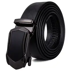 DK-2072 DiBanGu Модный черный ремень золотой пряжкой Для мужчин Ремни черная металлическая пряжка кожаный ремень для Для мужчин автоматическая