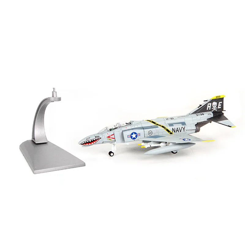 17,7*12*14 см Американский F-4C Ghost Attack машина литья под давлением F4 сплав Истребитель модель темно-синий авиасимулятор модель украшения 1:100