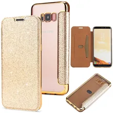 2019 funda de lujo de cuero de libro Delgado + Cartera de TPU Flip Phone funda para Samsung galaxy S10 S9 S8 Plus Note 8 9 S8 S7 Edge