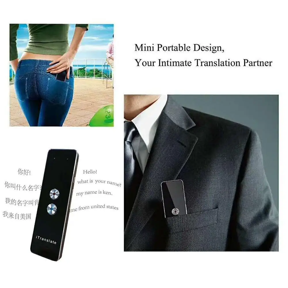 Portable Smart Voice Translator Two Way Real Time
