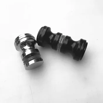 

Black Chrome 304 Stainless Steel Shower Room Back to Back Push Pull Glass Door Handle Shower Door Handle Single Double Sides 6mm