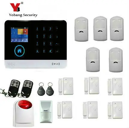 YoBang Security Smart Home Security Android IOS Wireless GPS GPRS Alarm And Pet PIR Mobile Detector Wireless Smoke Sensor Alarm.