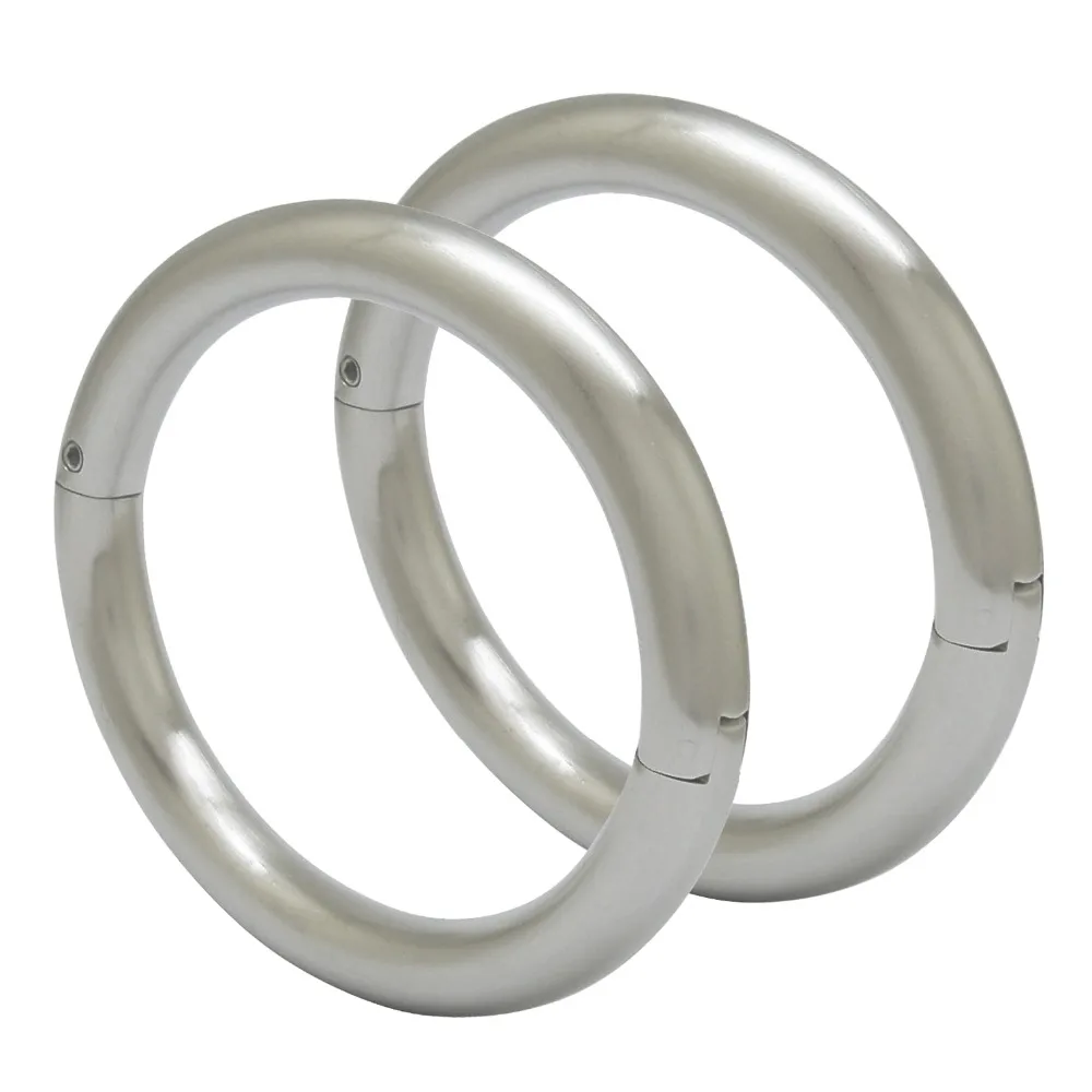 

High quality solid 304 stainless steel fashion bracelets lockable bangles