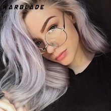 Винтажные круглые прозрачные очки для женщин, прозрачные очки, золотая металлическая оправа, ретро оптические очки унисекс