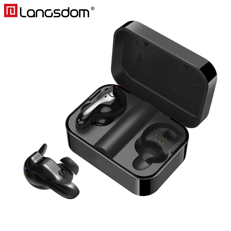 Langsdom T3 Ture Беспроводные наушники с зарядным чехлом Bluetooth беспроводные 5 0 для