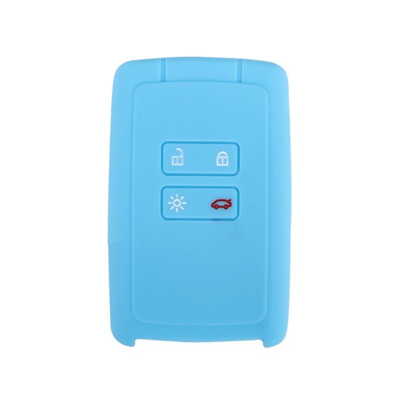 

4 Buttons Silicone Car Key Cover Set For Renault Koleos Kadjar Remote Key Holder Protector Case Car Styling