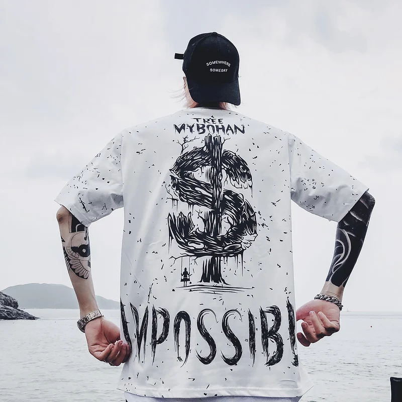 

2019 New Summer High Street Dollar Tree Tee Shirt Men