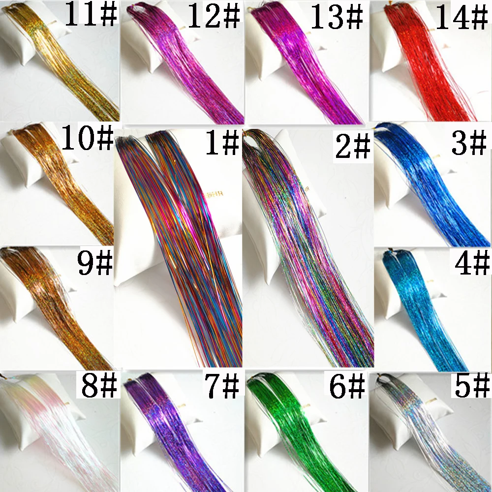 New Fashion Women's Hair Tinsel Loop Feather Hair Extension 35