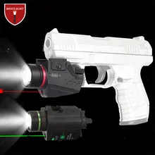 Тактический светодиодный светильник-вспышка зеленый/красный лазерный прицел для 20 мм рельсовый мини-пистолет Glock светильник lanterna страйкбол светильник