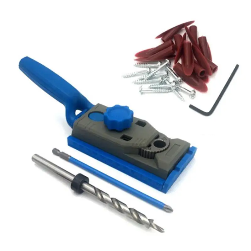 

NEW 2 In 1 Woodworking Pocket Jig 9.5mm Step Drill Bit Tool Kit For Kreg Pilot