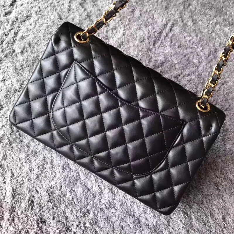 Free shipping DHL best quality Lambskin Rhombus lattices chain bag Women Shoulder Bag CF 25CM Sheepskin bag