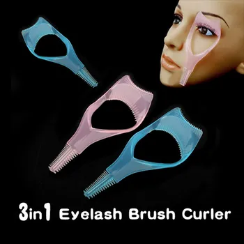 

3in1 Eyelash Curler Plastic Mascara Applicator Guide Guard Eyelash Curling Comb for Lashes Cosmetics Tool for Lashes