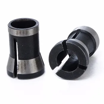 

2pcs Engraving Collet Chuck 6.35mm 8mm Trimming Machine Electric Router For Machinery Manufacturing Woodworking Cutter