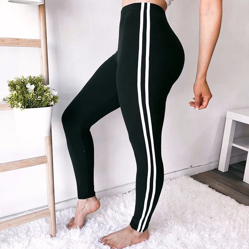 

DeRuiLaDy 2018 New Fashion Camouflage Stitching Leggings Women Casual Workout Leggings Slim Leggings Womens Pencil Pants