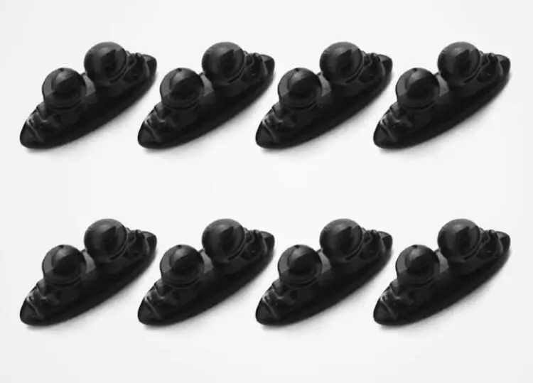 

8PCS Mini Adhesive Car Charger Line Clasp Clamp Headphone/USB Cable Car Clip Automobile Interior Accessories
