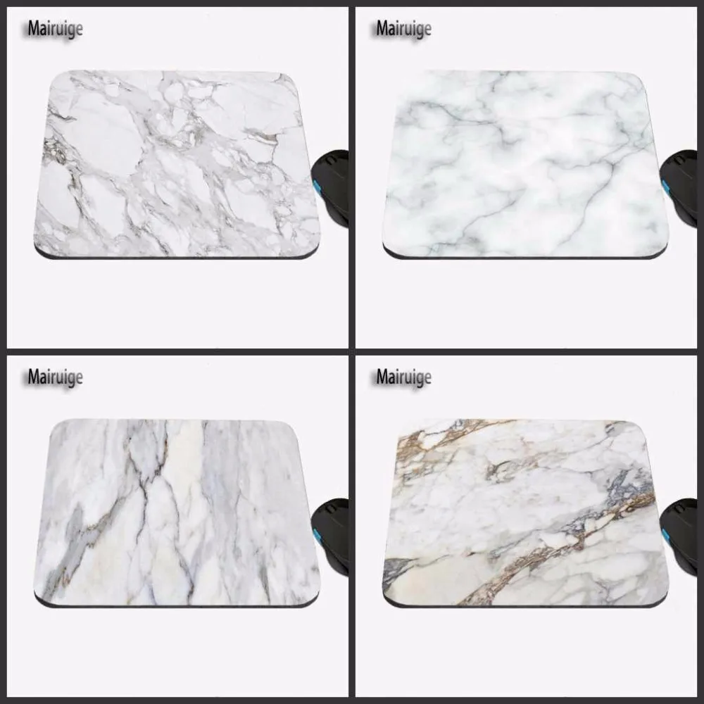 Mairuige Modern Faux Gold Glitter Marble Unique Desktop