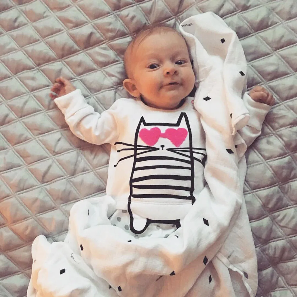 

Baby romper 2019 Newborn Baby Boys Girls Cartoon Heart Dot Print Romper Jumpsuit Outfits Clothes