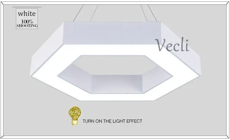 36 Вт Горячие Модные шестигранные светодиодные подвесные лампы, Геометрическая Люстра для офиса, столовой, гостиной, спальни, кухни, светильник