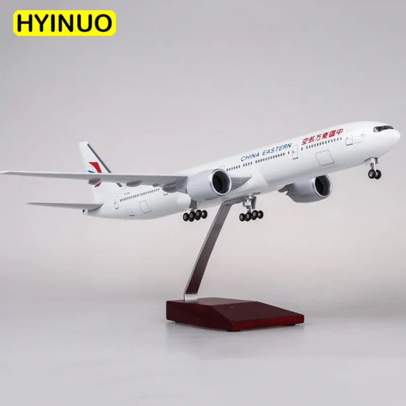

47CM China Eastern Airlines 1/157 Scale Boeing B777 Dreamliner Aircraft Air Model W Light And Wheel Diecast Plastic Resin Plane