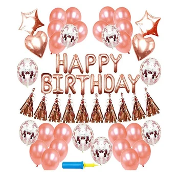 

Quail 48 pcs Rose Gold Balloon Set , Rose Gold Party Decorations/ Wedding, Bridal Shower Decorations